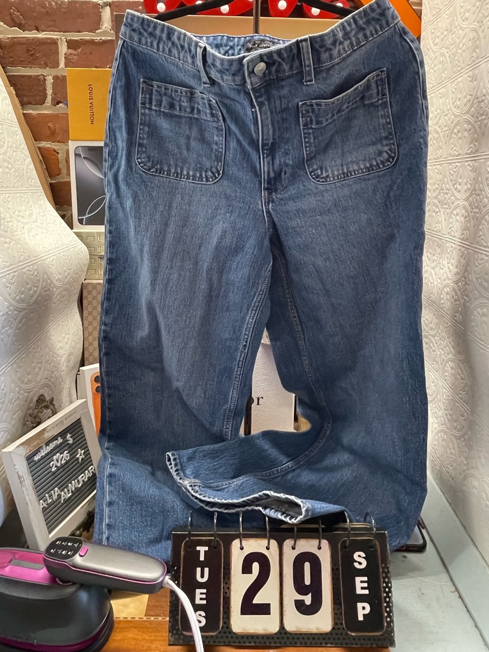 FREE ASSEMBLY SZ 12 BLUE DENIM